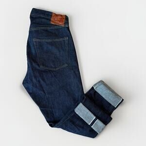 Fullcount Selvedge Jeans 30 Blue Dark Wash Denim Slim Straight Made in Japan